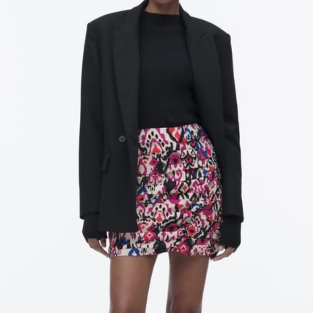 ZARA Mini Skirt Multicolor - S